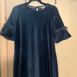 NWOT Matilda Jane Blue Velour dress size 14